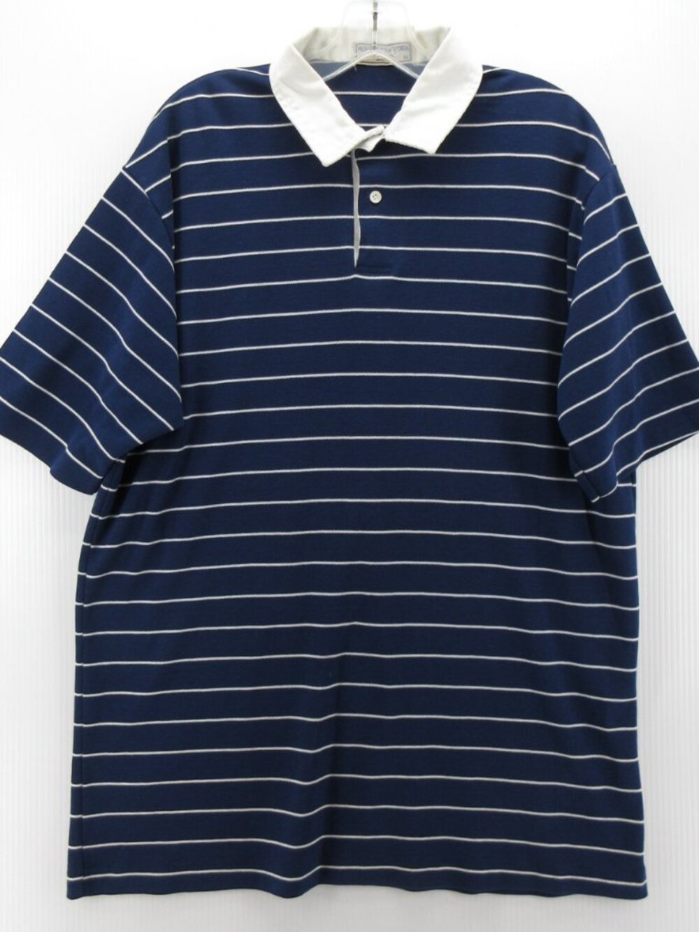 VINTAGE Cross Creek Rugby Polo Shirt XL Pullover Striped Preppy 90s USA